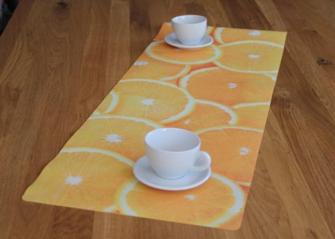 Bieżnik na stół POMARAŃCZE - 95 cm x 33 cm Bieżnik na stół POMARAŃCZE - 95 cm x 33 cm