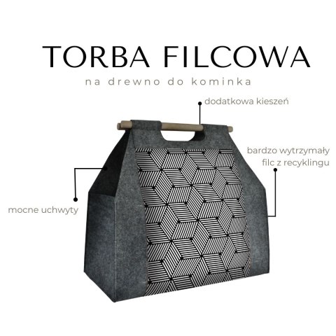 Torba na drewno kominkowe - CUBE Torba na drewno kominkowe - CUBE