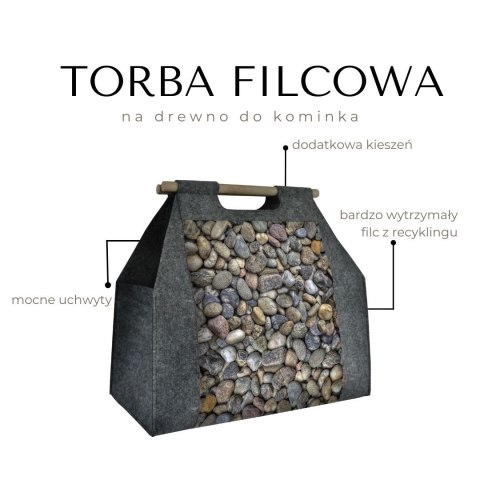 Torba na drewno kominkowe - KAMYKI Torba na drewno kominkowe - KAMYKI