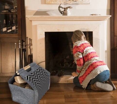 Torba na drewno kominkowe - ZIGZAG Torba na drewno kominkowe - ZIGZAG