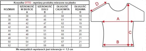 Koszulka OTTO : Kolor - Granatowy, Rozmiar - 46 Koszulka OTTO : Kolor - Granatowy, Rozmiar - 46