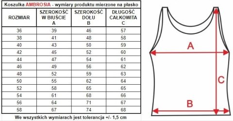 Podkoszulka damska Ambrosia : Kolor - Czarny, Rozmiar - 52 Podkoszulka damska Ambrosia : Kolor - Czarny, Rozmiar - 52