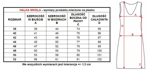 Damska halka Nikola z zaszewką na biuście : Kolor - Łososiowy, Rozmiar - 40 Damska halka Nikola z zaszewką na biuście : Kolor - Łososiowy, Rozmiar - 40