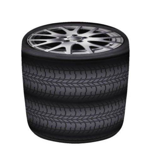 Pufa Walec Codura GR Tyres 40x40 cm