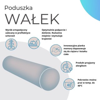 Poduszka Wałek - Malaga Ø16x55 cm