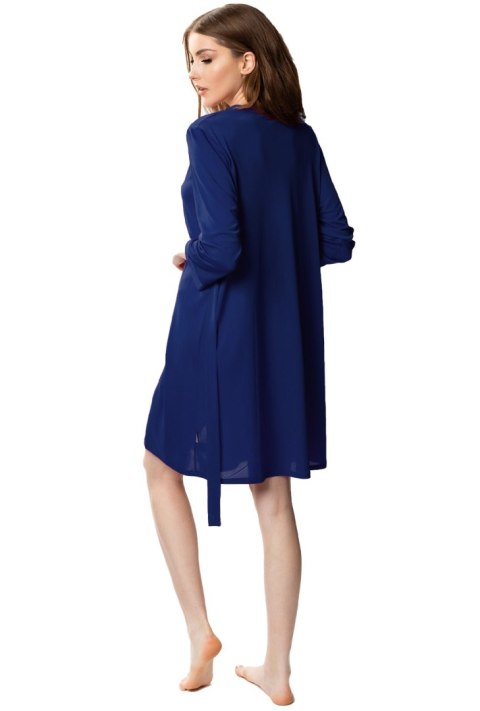 Elegancki peniuar damski Sara : Kolor - Granatowy, Rozmiar - 40 Elegancki peniuar damski Sara : Kolor - Granatowy, Rozmiar - 40