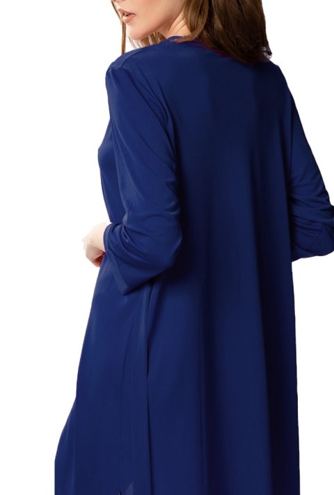 Elegancki peniuar damski Sara : Kolor - Granatowy, Rozmiar - 40 Elegancki peniuar damski Sara : Kolor - Granatowy, Rozmiar - 40