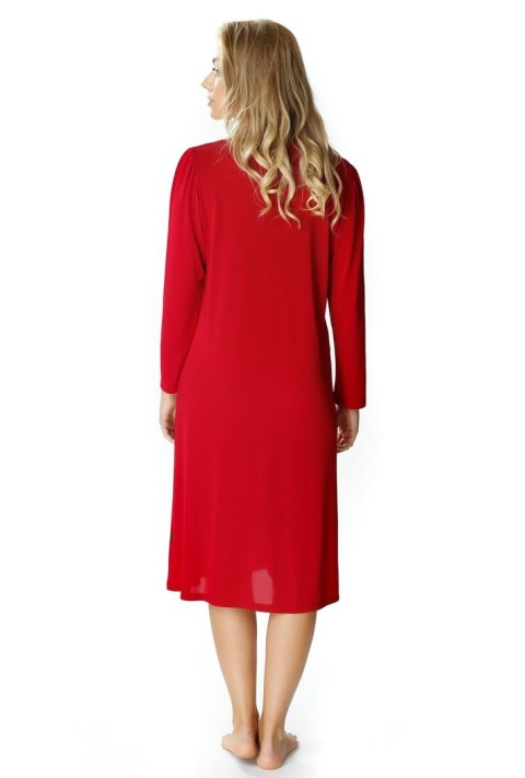 Elegancki peniuar damski Blanka zapinany : Kolor - Burgundowy, Rozmiar - 40 Elegancki peniuar damski Blanka zapinany : Kolor - Burgundowy, Rozmiar - 40