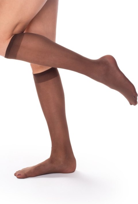 Podkolanówki Damskie Elastic 15 Den : Kolor - Siena, Rozmiar - uniwersalny Podkolanówki Damskie Elastic 15 Den : Kolor - Siena, Rozmiar - uniwersalny