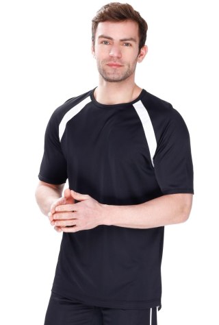 Dwukolorowy T-shirt męski Energy z krótkim rękawem