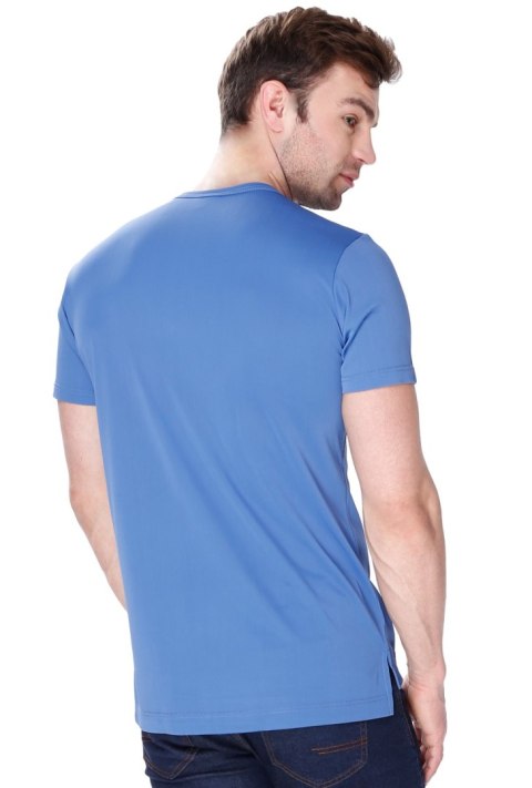 Koszulka męska James z jedwabiu wiskozowego : Kolor - Jeans, Rozmiar - 50/M Koszulka męska James z jedwabiu wiskozowego : Kolor - Jeans, Rozmiar - 50/M