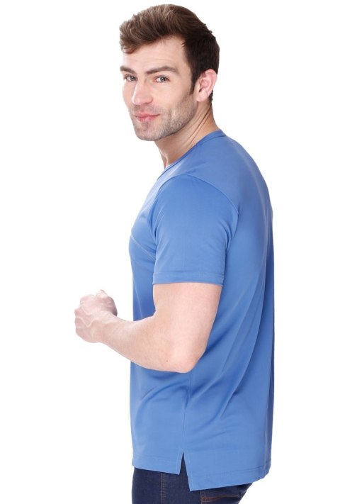 Koszulka męska James z jedwabiu wiskozowego : Kolor - Jeans, Rozmiar - 54/XL Koszulka męska James z jedwabiu wiskozowego : Kolor - Jeans, Rozmiar - 54/XL