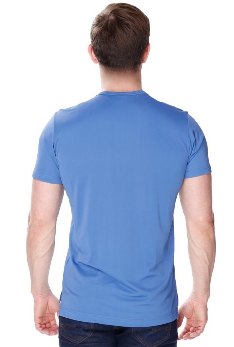 Koszulka męska James z jedwabiu wiskozowego : Kolor - Jeans, Rozmiar - 54/XL Koszulka męska James z jedwabiu wiskozowego : Kolor - Jeans, Rozmiar - 54/XL