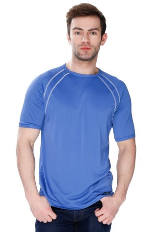 Koszulka męska Sprint z jedwabiu wiskozowego : Kolor - Jeans, Rozmiar - 54/XL