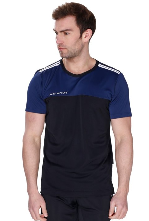 Sportowy T-shirt męski Fit Boy termoaktywny : Kolor - Czarny + Granatowy, Rozmiar - 50/M Sportowy T-shirt męski Fit Boy termoaktywny : Kolor - Czarny + Granatowy, Rozmiar - 50/M