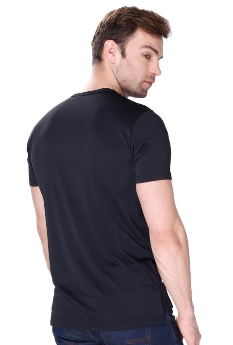 Koszulka męska James z jedwabiu wiskozowego : Kolor - Czarny, Rozmiar - 54/XL Koszulka męska James z jedwabiu wiskozowego : Kolor - Czarny, Rozmiar - 54/XL