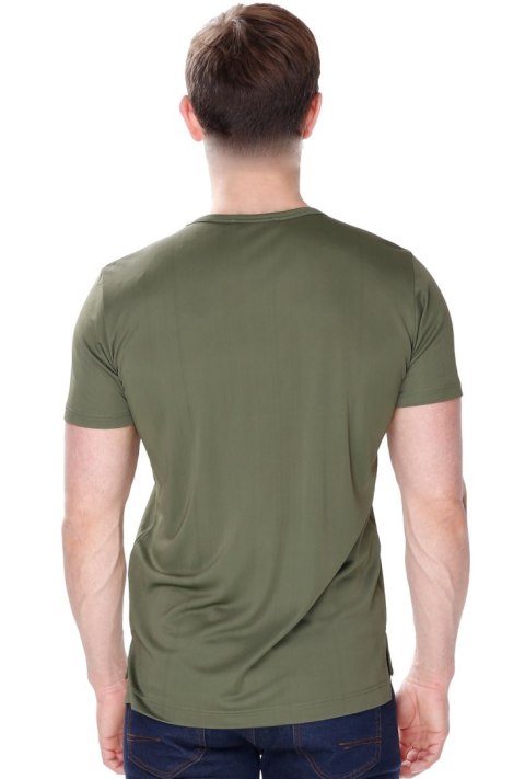 Koszulka męska James z jedwabiu wiskozowego : Kolor - Oliwkowy, Rozmiar - 54/XL Koszulka męska James z jedwabiu wiskozowego : Kolor - Oliwkowy, Rozmiar - 54/XL