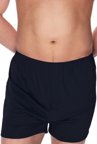Szorty męskie Smith z jedwabiu wiskozowego : Kolor - Czarny, Rozmiar - 58/XXXL