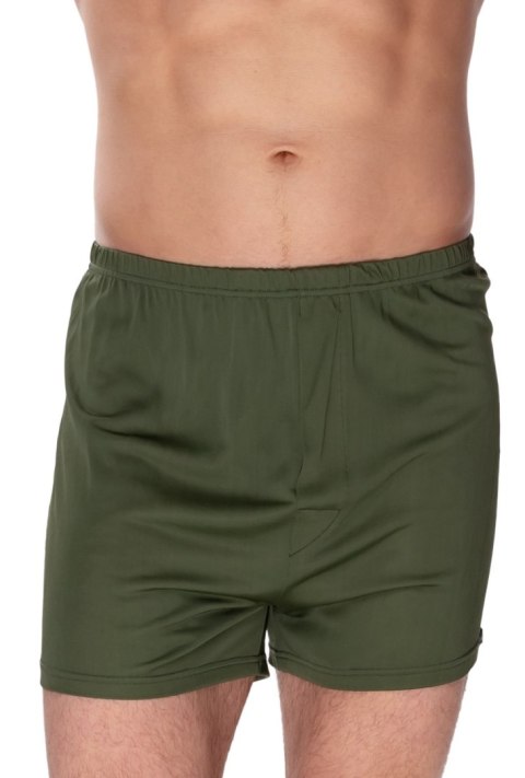 Szorty męskie Smith z jedwabiu wiskozowego : Kolor - Oliwkowy, Rozmiar - 58/XXXL Szorty męskie Smith z jedwabiu wiskozowego : Kolor - Oliwkowy, Rozmiar - 58/XXXL