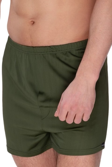 Szorty męskie Smith z jedwabiu wiskozowego : Kolor - Oliwkowy, Rozmiar - 58/XXXL Szorty męskie Smith z jedwabiu wiskozowego : Kolor - Oliwkowy, Rozmiar - 58/XXXL