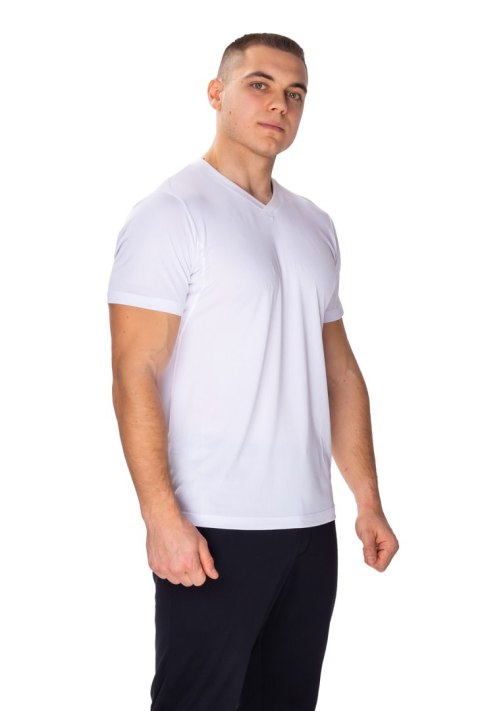 Wygodna koszulka męska Caro : Kolor - Biały, Rozmiar - 54/XL Wygodna koszulka męska Caro : Kolor - Biały, Rozmiar - 54/XL