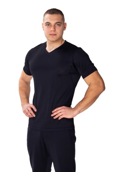 Wygodna koszulka męska Caro : Kolor - Czarny, Rozmiar - 54/XL Wygodna koszulka męska Caro : Kolor - Czarny, Rozmiar - 54/XL