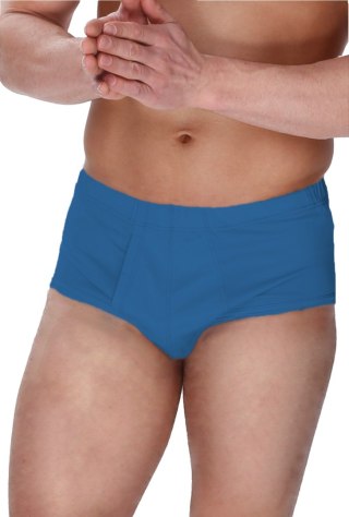 Wygodne slipy męskie Elegant : Kolor - Jeans, Rozmiar - 48/S