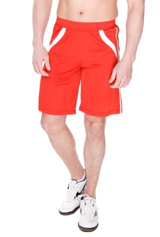 Krótkie sportowe spodenki męskie Jumper : Kolor - Czerwony + Biały, Rozmiar - 52/L