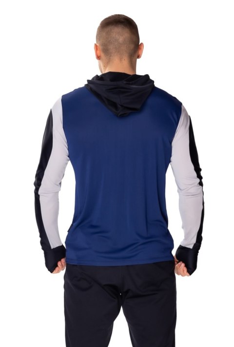 Męska bluza Streetmaster z długim rękawem : Kolor - Granat + Szary + Czarny, Rozmiar - M Męska bluza Streetmaster z długim rękawem : Kolor - Granat + Szary + Czarny, Rozmiar - M