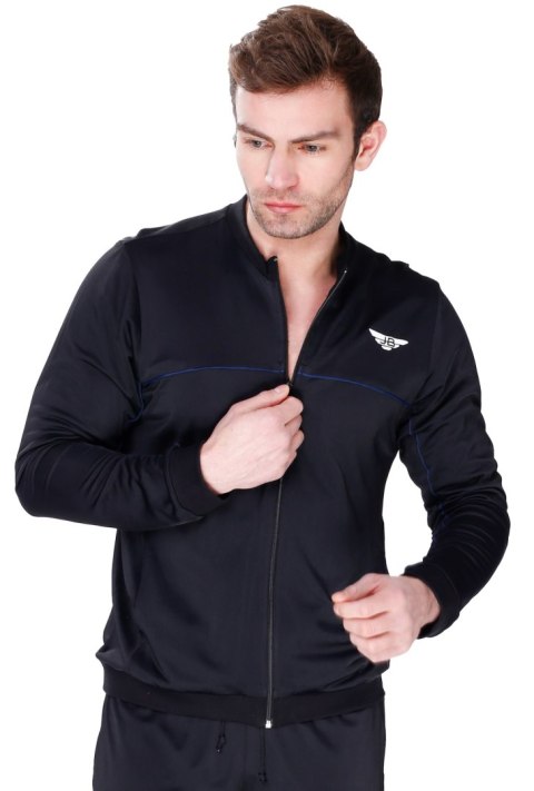 Rozpinana Bluza sportowa SPRINTER ZIP : Kolor - Czarny + Biały, Rozmiar - M Rozpinana Bluza sportowa SPRINTER ZIP : Kolor - Czarny + Biały, Rozmiar - M