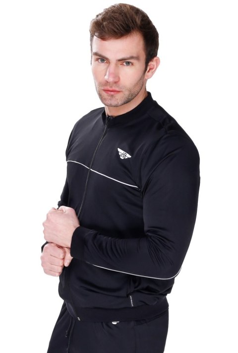 Rozpinana Bluza sportowa SPRINTER ZIP : Kolor - Czarny + Biały, Rozmiar - M Rozpinana Bluza sportowa SPRINTER ZIP : Kolor - Czarny + Biały, Rozmiar - M