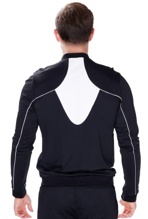 Rozpinana Bluza sportowa SPRINTER ZIP : Kolor - Czarny + Biały, Rozmiar - M Rozpinana Bluza sportowa SPRINTER ZIP : Kolor - Czarny + Biały, Rozmiar - M