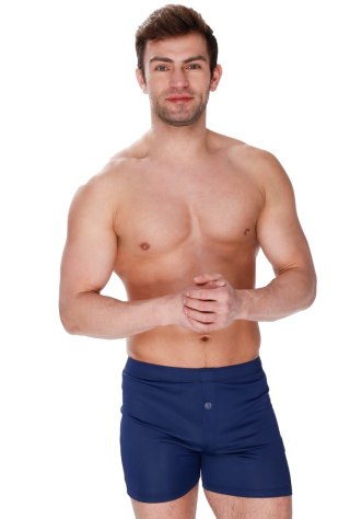 Spodenki męskie Fragile z guziczkiem : Kolor - Granatowy, Rozmiar - 54/XL