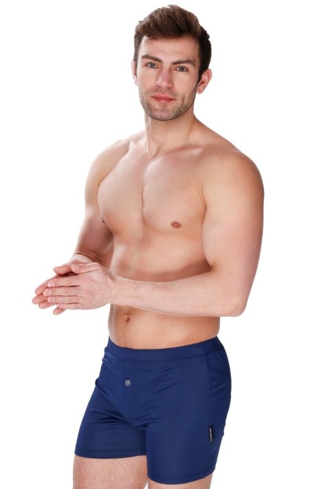 Spodenki męskie Fragile z guziczkiem : Kolor - Granatowy, Rozmiar - 54/XL Spodenki męskie Fragile z guziczkiem : Kolor - Granatowy, Rozmiar - 54/XL
