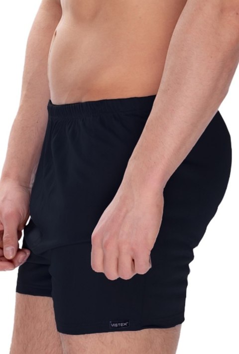 Szorty męskie Smith z jedwabiu wiskozowego : Kolor - Jeans, Rozmiar - 52/L