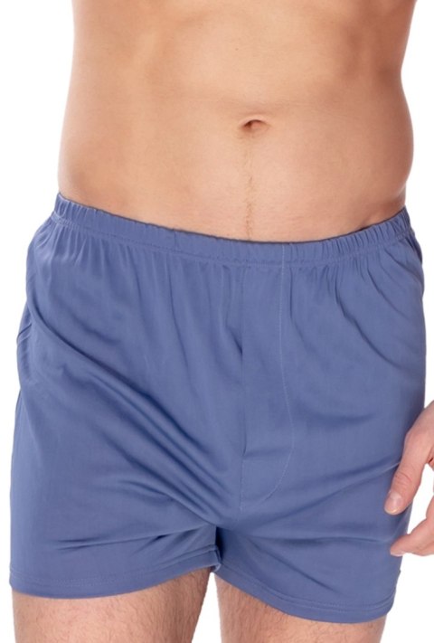 Szorty męskie Smith z jedwabiu wiskozowego : Kolor - Jeans, Rozmiar - 52/L