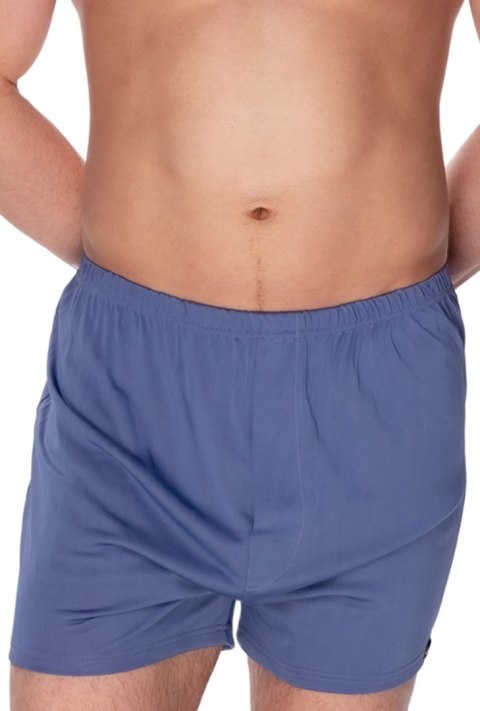 Szorty męskie Smith z jedwabiu wiskozowego : Kolor - Jeans, Rozmiar - 54/XL