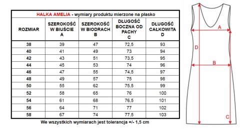 Elegancka halka damska Amelia : Kolor - Granatowy, Rozmiar - 48 Elegancka halka damska Amelia : Kolor - Granatowy, Rozmiar - 48