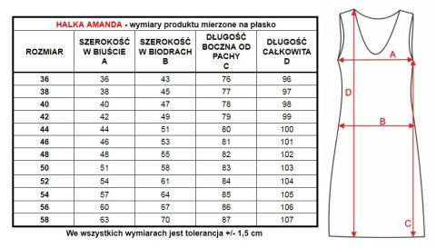 Halka damska Amanda na szerokim ramiączku : Kolor - Beżowy, Rozmiar - 62 Halka damska Amanda na szerokim ramiączku : Kolor - Beżowy, Rozmiar - 62