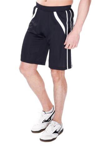 Krótkie sportowe spodenki męskie Jumper : Kolor - Czarny + Biały, Rozmiar - 54/XL