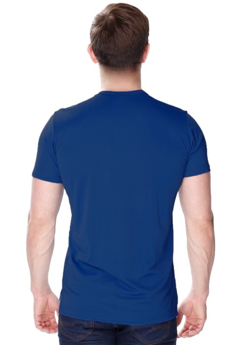 Koszulka męska James z jedwabiu wiskozowego : Kolor - Granatowy, Rozmiar - 54/XL Koszulka męska James z jedwabiu wiskozowego : Kolor - Granatowy, Rozmiar - 54/XL