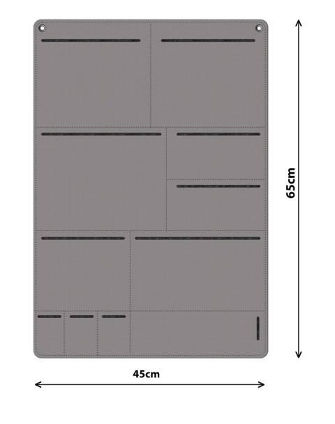 Organizer antracyt PRIMAVERA 45x65 cm Organizer antracyt PRIMAVERA 45x65 cm