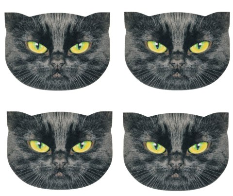 Zestaw podkładek na stół 4D Cats - NERO Zestaw podkładek na stół 4D Cats - NERO