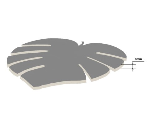 Podkładka Monstera D 40x40 cm gr. 4 mm - Galapagos Podkładka Monstera D 40x40 cm gr. 4 mm - Galapagos