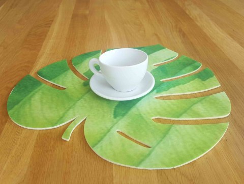 Podkładka Monstera D 40x40 cm gr. 4 mm - Green Podkładka Monstera D 40x40 cm gr. 4 mm - Green