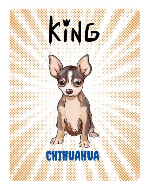 TABLICZKA KING CHIHUAHUA - 20x28 cm TABLICZKA KING CHIHUAHUA - 20x28 cm