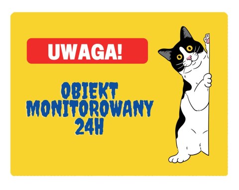TABLICZKA OBIEKT MONITOROWANY - 20x28 cm TABLICZKA OBIEKT MONITOROWANY - 20x28 cm