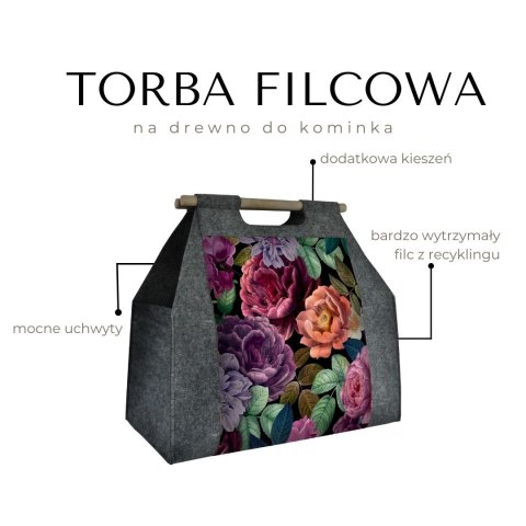 Torba na drewno kominkowe - Antracyt Enigma Torba na drewno kominkowe - Antracyt Enigma